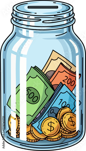 transparent wealth journey watch your financial aspirations grow day by day, isolated on transparent background