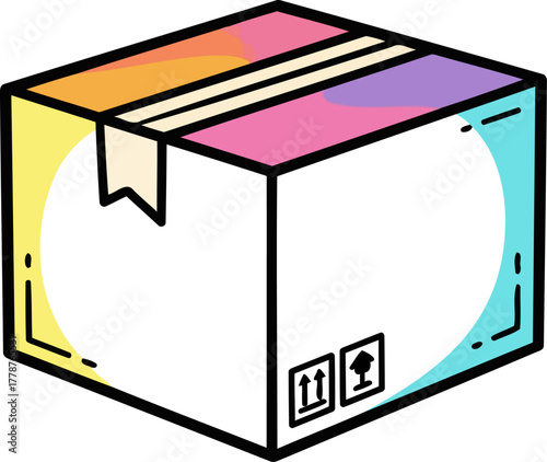 vibrant unboxing anticipation awaiting new treasures and joyful ecommerce deliveries, isolated on transparent background