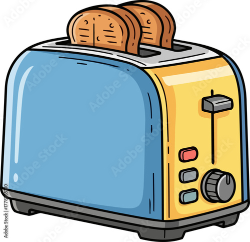warmth on demand a daily ritual of perfect toast, brightening every morning, isolated on transparent background