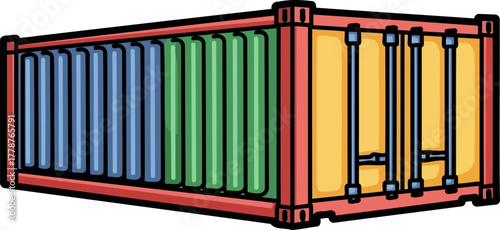 worlds goods enclosed a cheerful icon of global trade and seamless supply chains, isolated on transparent background