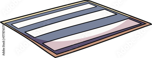 zebra stripe junction guiding urban foot traffic safely across busy crossings, isolated on transparent background