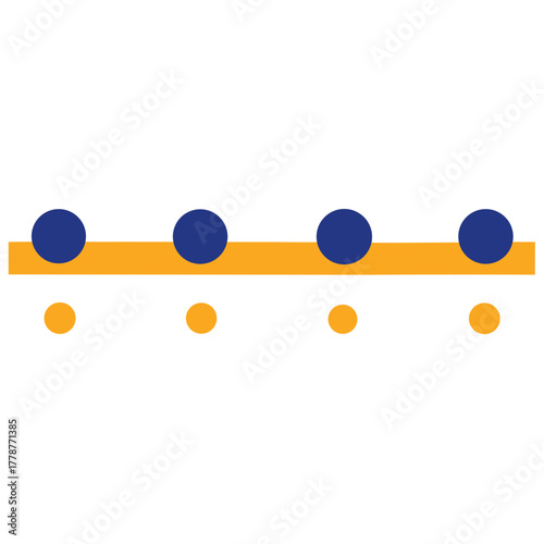 Project timeline icon horizontal timeline vector illustration 