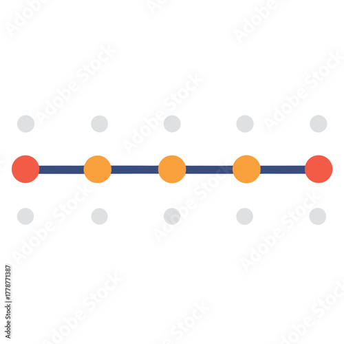 Project timeline icon horizontal timeline vector illustration 