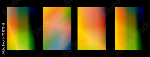 A set of abstract backgrounds in pastel colors, featuring a vector gradient with a blurred background. A colorful abstract illustration with a blur effect, perfect for a modern web banner.