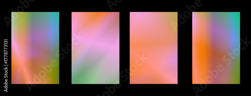 A set of abstract backgrounds in pastel colors, featuring a vector gradient with a blurred background. A colorful abstract illustration with a blur effect, perfect for a modern web banner.