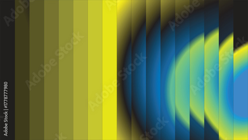 modern yellow blue glass gradient background with dark luminous texture sleek vertical glossy lines and vibrant futuristic abstract design for luxury presentations