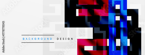 Konstfotografi Abstract geometric background