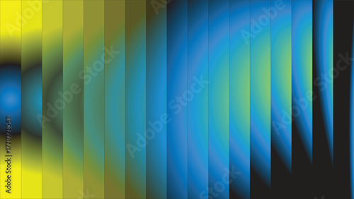 modern yellow blue glass gradient background with dark luminous texture sleek vertical glossy lines and vibrant futuristic abstract design for luxury presentations