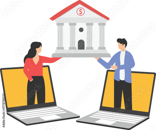 Financial bank concept
