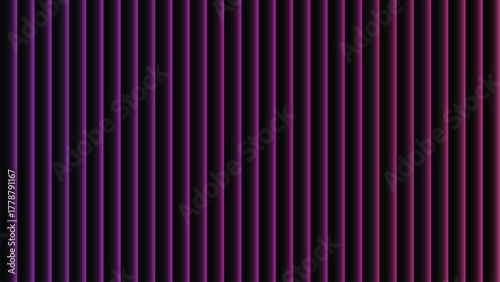 Abstract colorful background with  black stripes, bright colorful neon purple gradient. Ribbed abstract color gradation texture, sphere noise effect. Corrugated background with luminous ridges.