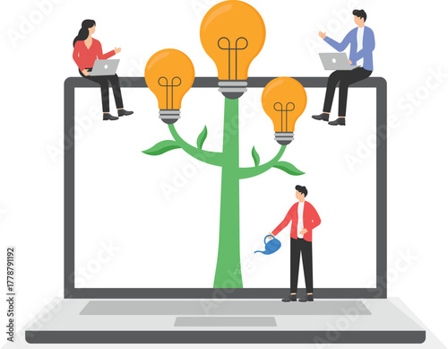 Growing mindset culture in the workplace, developing creativity together in a business team,
