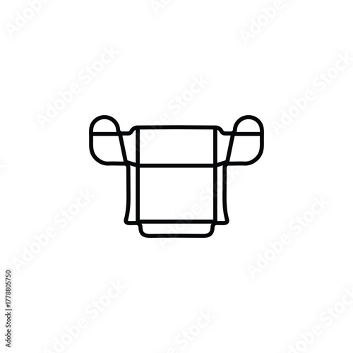 Diaper Vector Icon Baby Care Clothing Illustration