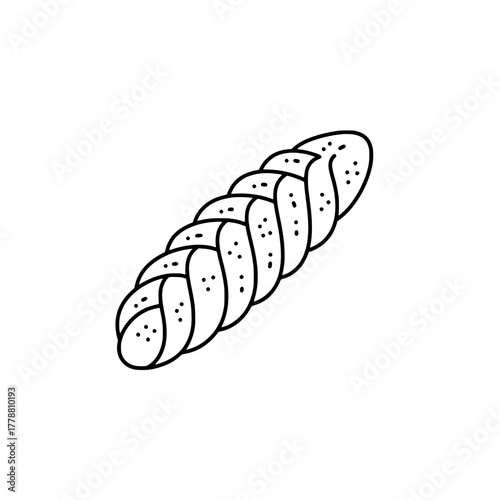 Icon of challah representing concepts of traditional bread and culinary art