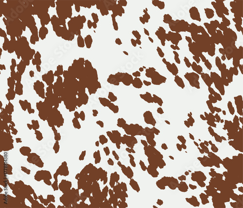 pattern cow leather natural print animal skin. Realistic cow fur seamless skin pattern	

