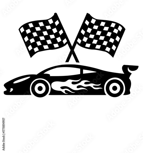 racing car vector illustration