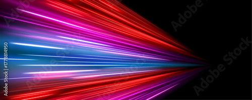 Electric neon trails ripple across the canvas like waves of light. Motion blur enhances the sensation of speed. Perfect for cyberpunk or sci-fi backgrounds.