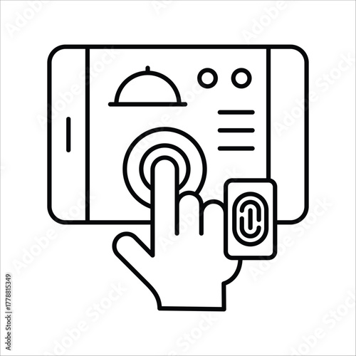 Digital service security on mobile devices a seamless tap for ordering food and authenticating transactions with advanced fingerprint technology