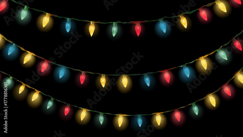 カラフルな電飾