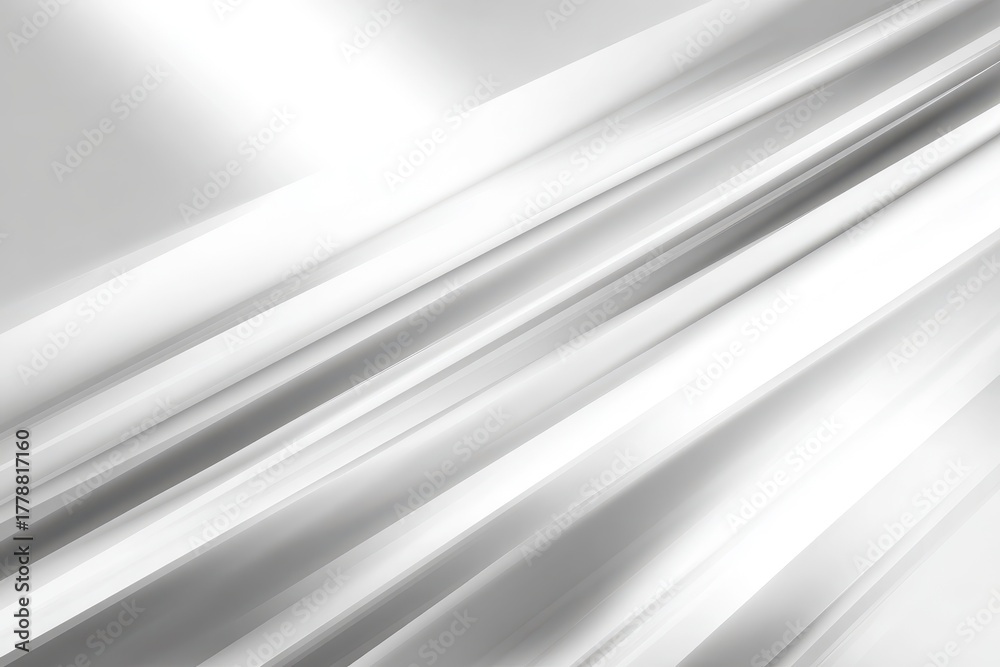 Obraz premium Abstract gray and white background featuring flowing lines creating a serene and minimalistic atmosphere for design applications