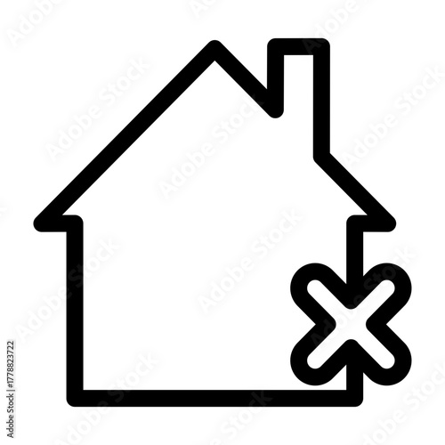 Homeless Vector Line Icon Design