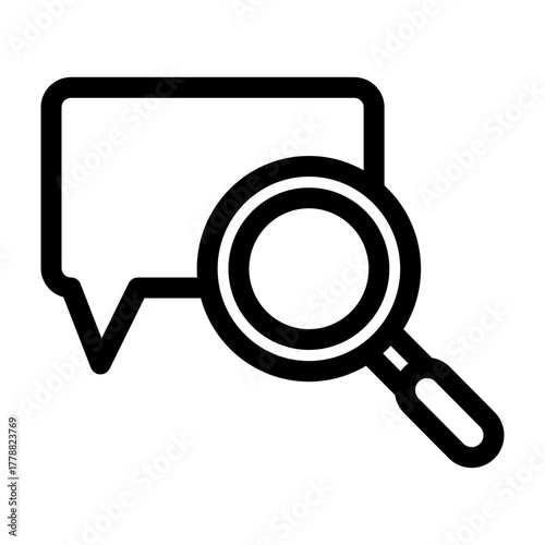 Search Vector Line Icon Design