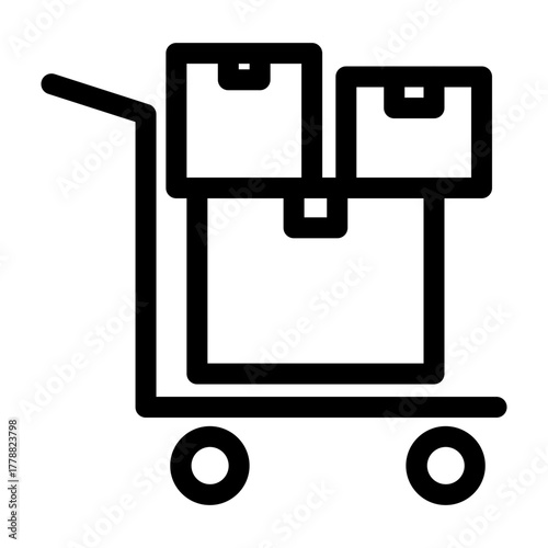 Bulk Buying Vector Line Icon Design