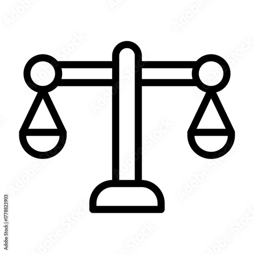 Equality Vector Line Icon Design