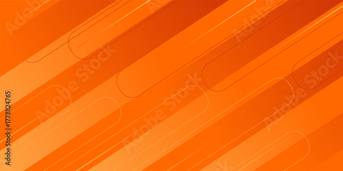 Modern 3D Red Podium on Bright Orange Background with Glowing Light, Minimalist Style Product Display and Mockup