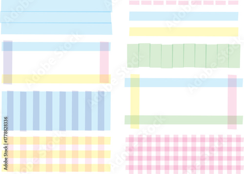 蛍光マーカー風見出し素材セット（ベーシックカラー）