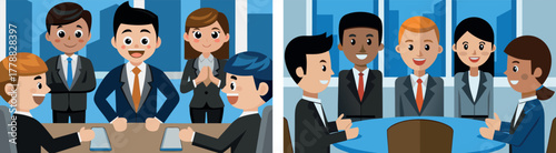 businessman cartoon vector, employee character illustration, corporate life art, office professional design, formal clothing clipart, career concept vector, confident worker illustration, office job p