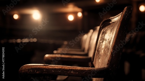 Empty theatre seats interior