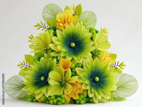 a vibrant green Christmas tree