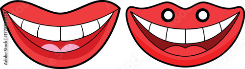  lips cartoon vector, speaking mouth illustration, beauty lips clipart, smile expression art, red lips design, fashion glam icon, makeup lips symbol, emotional face element, cosmetic concept vector, s