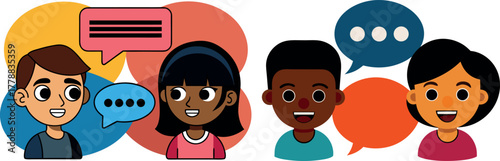 happy kids cartoon, children smile vector, diverse student illustration, multicultural children clipart, joyful friendship art, classroom kids design, childhood happiness concept, education theme art,