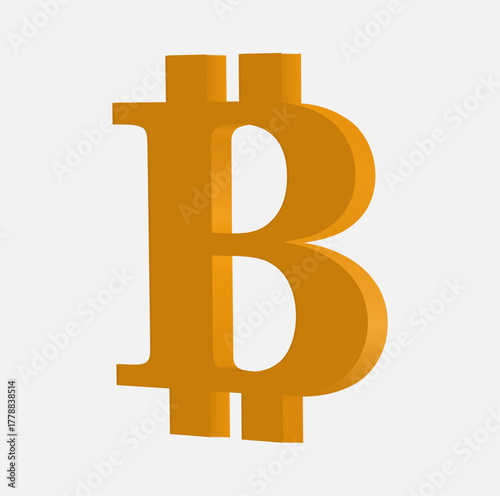 Bitcoin Currency Symbol Icon – Digital Crypto Logo