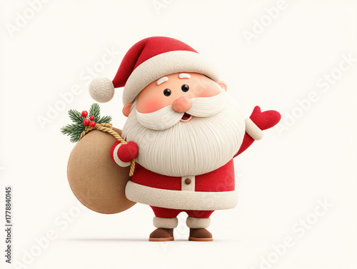 Santa with a money bag