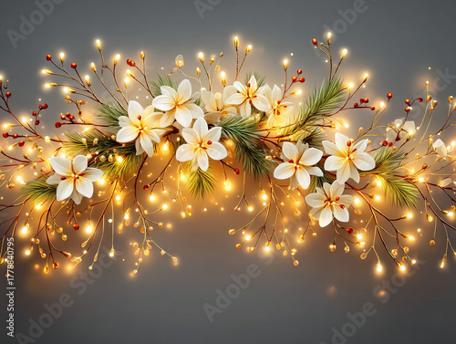 string of white Christmas l...