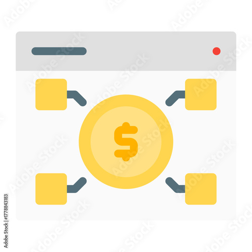 digital service networking.. This is a vector single icon with a flat style. Suitable for any purpose, such as website design, mobile app design, logo design, pattern design, etc.