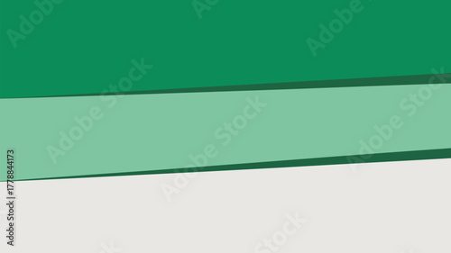 Abstract background with green light green and white horizontal stripes simple and modern design one hundred