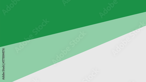 A simple abstract background with green shades and white in a diagonal gradient design style