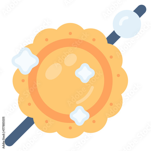 Brooch with sparkle vector icon. Jewelry icon flat style. perfect use for logo, presentation, website, and more. modern icon design color style