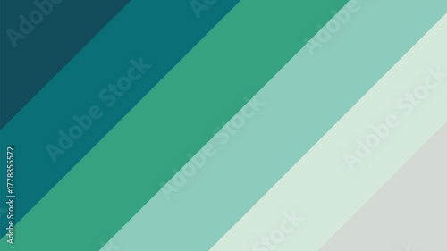 Diagonal stripes of varying shades of green and teal creating a gradient abstract background effect