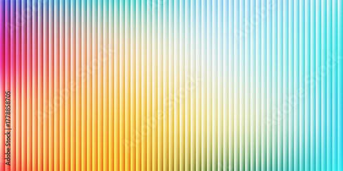 Vibrant rainbow neon gradient flows through fractal glass. Smooth light waves create dynamic and vivid atmosphere full of energy and motion. Vivid neon colors blend and reflect.  Vector eps 10