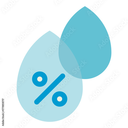 weather humidity flat icon