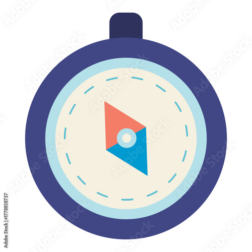 wind direction compass flat icon