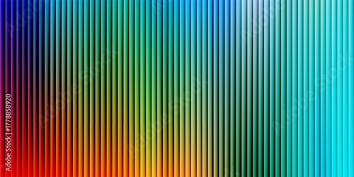 Vibrant rainbow neon gradient flows through fractal glass. Smooth light waves create dynamic and vivid atmosphere full of energy and motion. Vivid neon colors blend and reflect.  Vector eps 10
