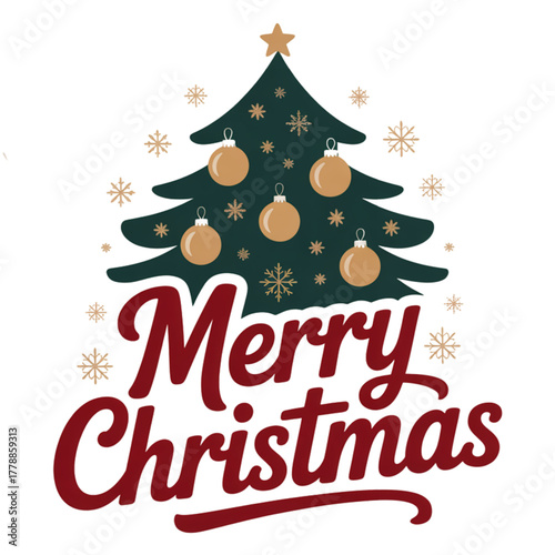 merry christmas greeting card