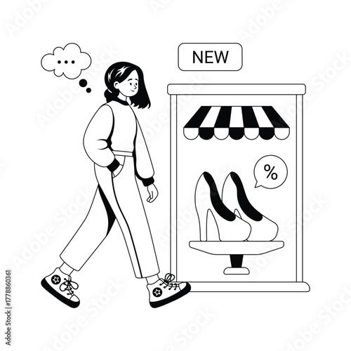 Take a look at this amazing illustration of online shopping, ecommerce, new arrivals