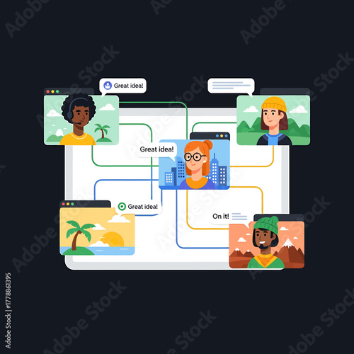 Seamless Digital Collaboration Platform Connecting Diverse Professionals for Virtual Meetings, Brainstorming, and Project Management Across Geographical Boundaries