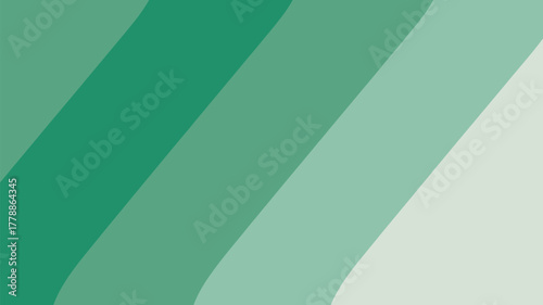 Abstract background with diagonal stripes in shades of green and light green color palette design